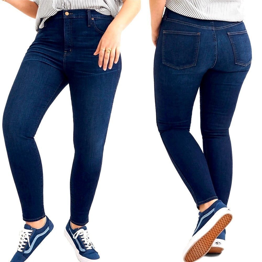 NWT Madewell- 10-Inch High Rise Skinny Jeans, Plus Size 37P, 22-24W petite